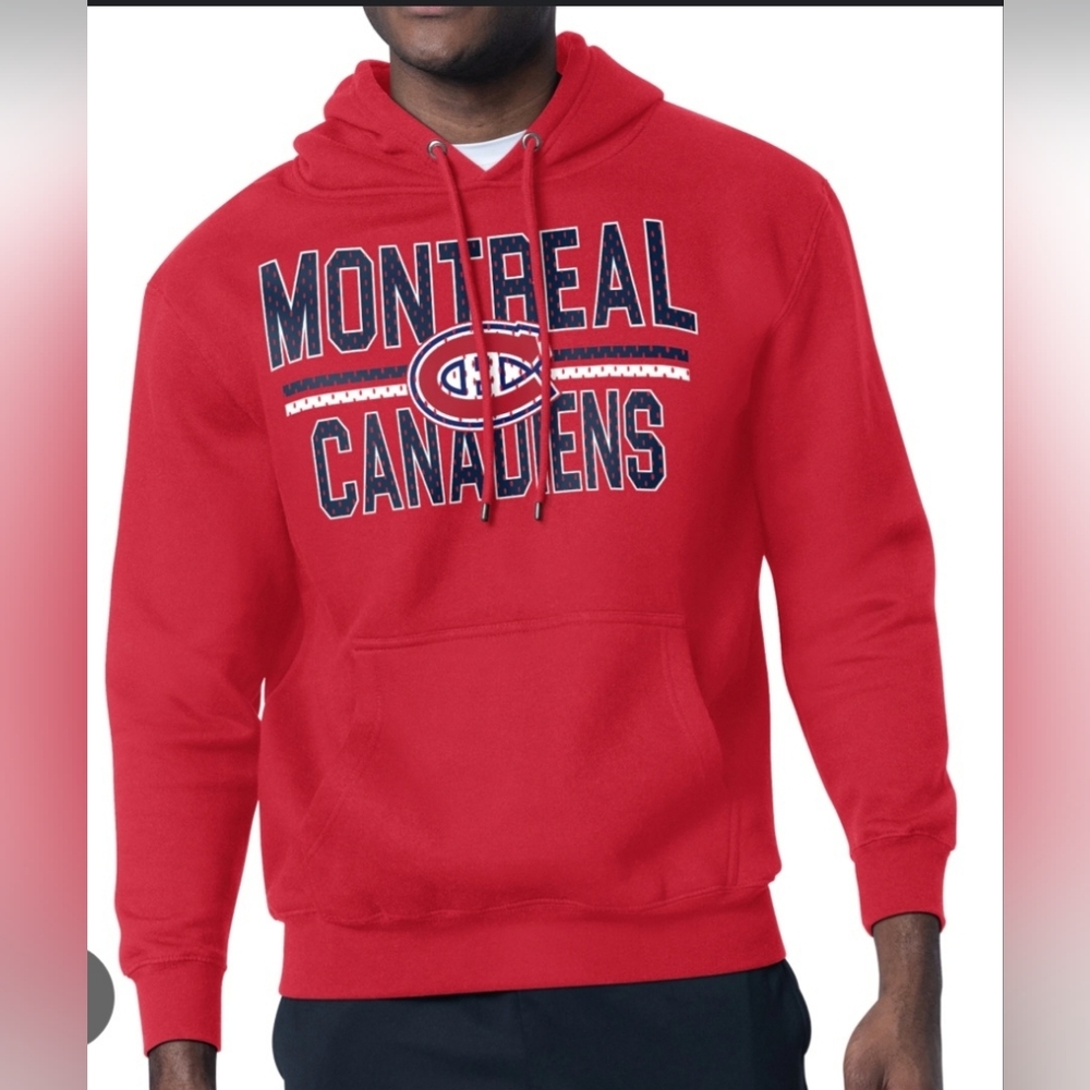 (M)Vtg NHL Montreal Canadiens Red Hoodie Official❤️💙